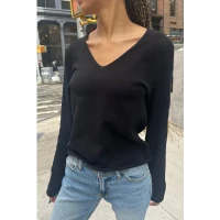 Andi V-Neck Cotton Sweater