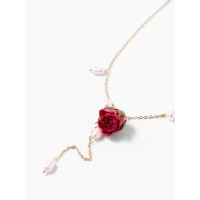 Rose Charm Necklace - Cider