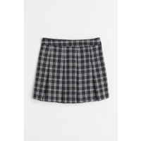H & M - Short Twill Skirt - Black