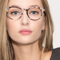 Round Ivory & Tortoise Eyeglasses
