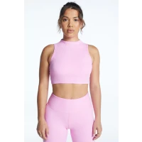Ribbed Mockneck Bra