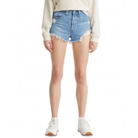 Levis Womens 501 Cotton High-Rise Denim Shorts