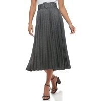 Calvin Klein Metallic Pleated with Belt