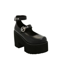 Double Buckle Platform Mary Janes