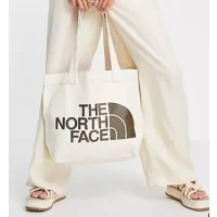 The North Face Cotton tote bag with water repellent coating in off white