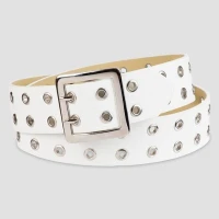 Women's Grommet Belt - Wild Fable White