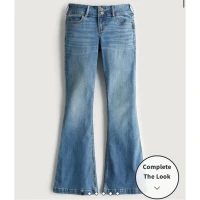 flare low rise jeans