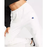 Sweatpants with Logo in White