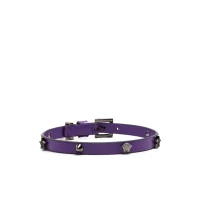 Versace gem-logo leather choker