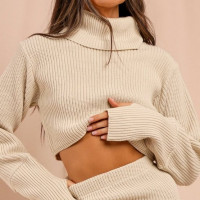 Knitted Balloon Sleeve Jumper