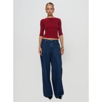 Elaia 3/4 Sleeve Top Red
