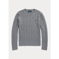 Cable-Knit Cotton Sweater