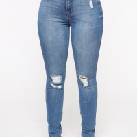 Best Of Me High Rise Skinny Jeans - Medium Blue Wash