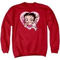 Amazon.com: Betty Boop I Love Betty Unisex Adult Crewneck Sweatshirt for Men and Women : Clothing, Shoes &amp; Jewelry