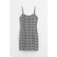 H & M - Fitted Dress - Black
