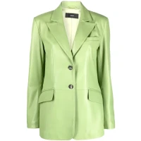Arma single-breasted leather blazer
