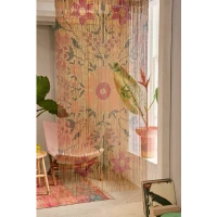 Rosa Floral Bamboo Beaded Curtain