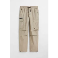 H & M - Relaxed Fit Cargo Pants - Beige