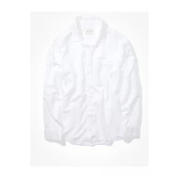 AE Button Up Shirt Womens White XXS