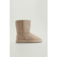 Soft Teddy Boots Beige