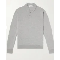Slim-Fit Merino Wool Polo Shirt