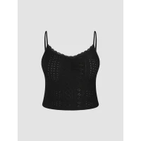 Lace Trim Crop Cami Top Curve & Plus
