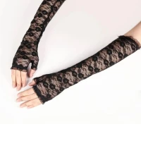Shein | Floral Lace Long Gloves