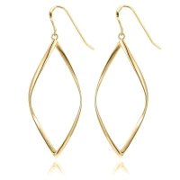 PAVOI 14K Gold Plated Dangle Earrings for Women | Infinity Cute Hanging Hoop Earrings