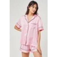 Striped satin pajamas