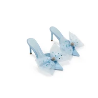 Isabella Bow Heels (Blue)
