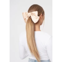 Cream Satin Hair Bow