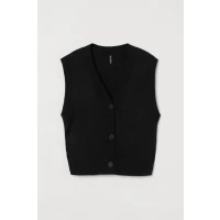 H & M - Knit Vest - Black