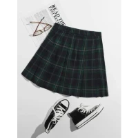 Tartan Pleated Skirt