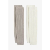 2-pack rib-knit leg warmers