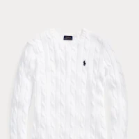 Cable-Knit Cotton Crewneck Sweater | Ralph Lauren
