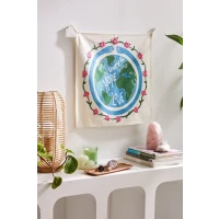 Good Universe UO Exclusive Embroidered Flag Tapestry