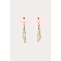 Bow Chain Earrings