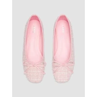 BOWKNOT TWEED MARY JANE FLATS