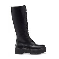 Steve Madden - Bonniee knee-high lace-up boot (Women, Black,)