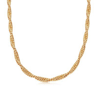 Gold Marina Double Chain Necklace