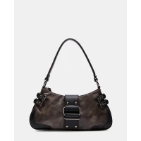 NICO BAG Brown Distressed Shoulder Bag