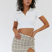 Nicole Mini Skirt Beige Multi