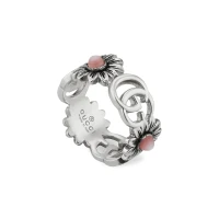 Sterling Silver & Resin GG Marmont Ring
