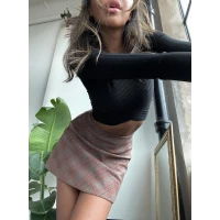 Fike Mini Skirt Brown