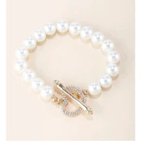 Pearl & Rhinestone Bracelet