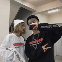 Porstina - Couple Matching Long-Sleeve Lettering T-Shirt | YesStyle