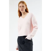 Becca Overlapped V-Neck Sweater