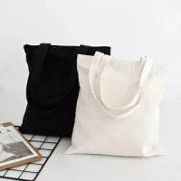 Cady - Canvas Plain Tote Bag | YesStyle