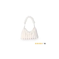 Extolove Furry Purse for Women Y2K Fluffy Shoulder Bag Faux Fur Purse Fuzzy Tote Bag