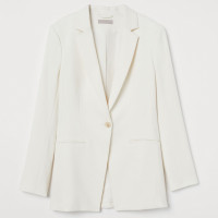 H & M - Fitted Blazer - White